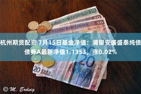杭州期货配资 7月15日基金净值：浦银安盛盛泰纯债债券A最新净值1.1353，涨0.02%