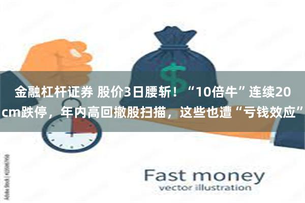 金融杠杆证券 股价3日腰斩！“10倍牛”连续20cm跌停，年内高回撤股扫描，这些也遭“亏钱效应”