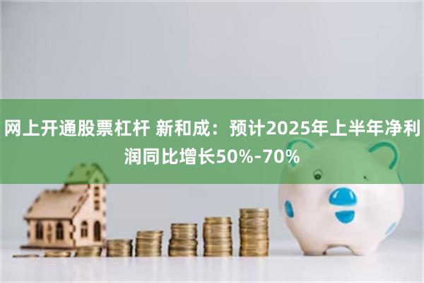 网上开通股票杠杆 新和成：预计2025年上半年净利润同比增长50%-70%