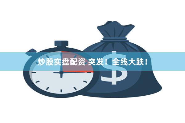炒股实盘配资 突发！全线大跌！